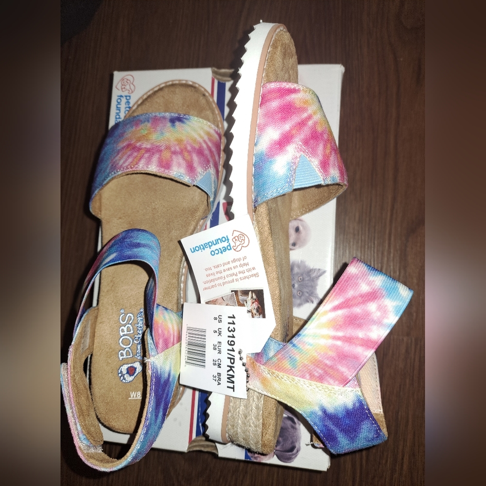 NWT-Skechers memory foam wedge sandals - Picture 14 of 15